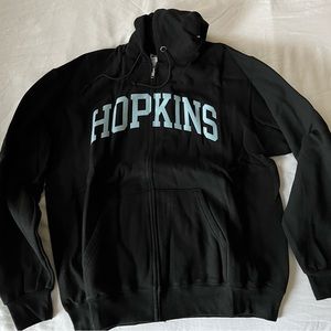Champion Johns Hopkins University Zip Up hoodie. Size L EUC
